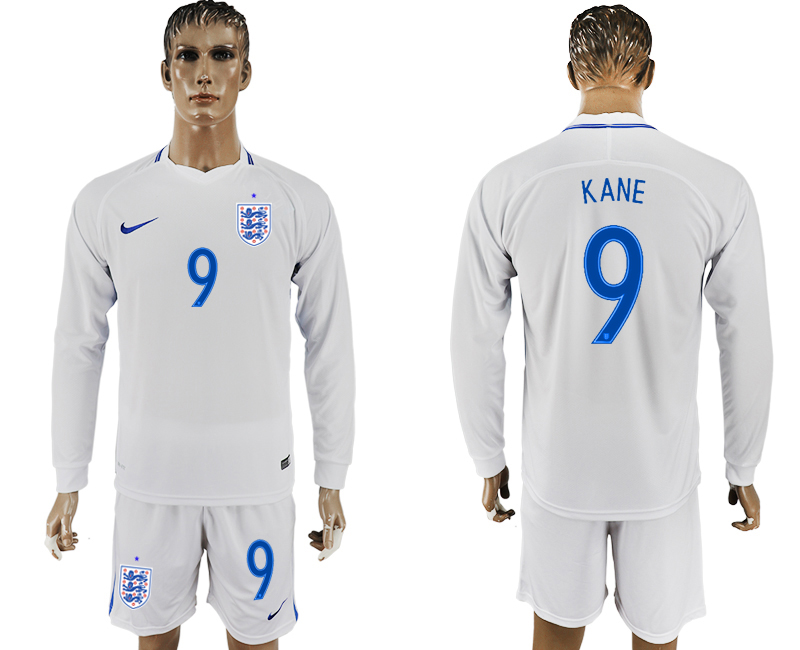 Maillot de foot ENGLAND LONG SLEEVE SUIT #9 KANE  2018 FIFA WORL